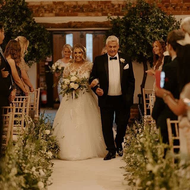 walking down the aisle